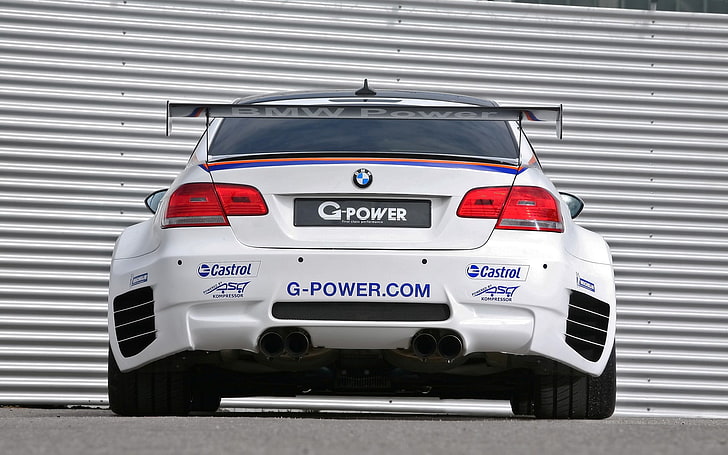 BMW bianco Serie E, G-Power, BMW M3 GT2-S, BMW M3, BMW, Sfondo HD