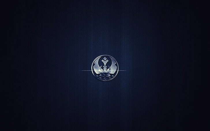 wallpapaer logo argent rond, logo, symbole, les rebelles, Star wars, lutteurs, Fond d'écran HD