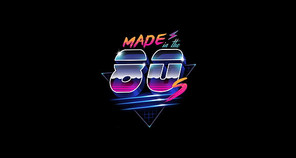 Minimalism, Background, 80s, Neon, 80's, Synth, Ret Microwave, Synthwave, Made in the 80's, New Retro Wave, Sintav, Retrouve, วอลล์เปเปอร์ HD HD wallpaper