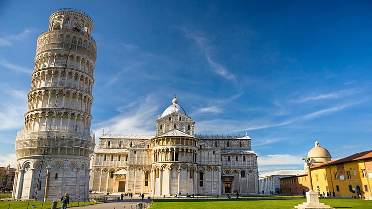Lutande torn av Pisa Italien 10, HD tapet