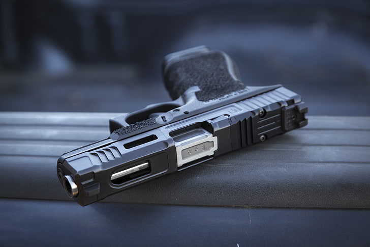 pistol, latar belakang, Glock 19, self-loading, Wallpaper HD