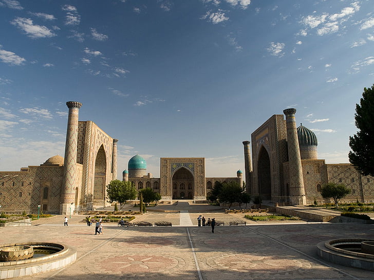 İnsan Yapımı, Registan Meydanı, HD masaüstü duvar kağıdı