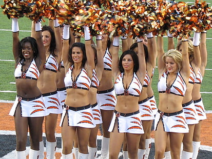 Bengals, Cheerleader, Cincinnati, Fußball, nfl, HD-Hintergrundbild HD wallpaper