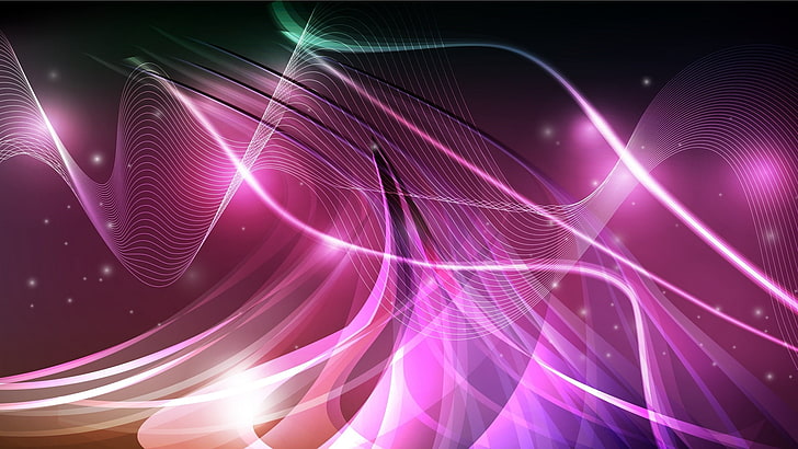 pink, purple, violet, light, special effects, magenta, line, graphics, HD wallpaper