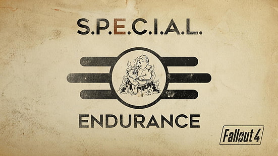 Logo Fallout 4 Special Endurance, Fallout, Fallout 4, Fond d'écran HD HD wallpaper