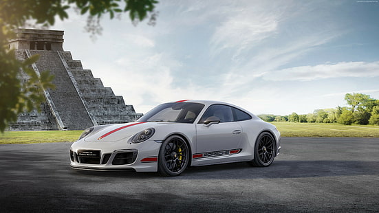 Porsche 911 Carrera GTS Coupe, 4K, รถยนต์ปี 2017, วอลล์เปเปอร์ HD HD wallpaper