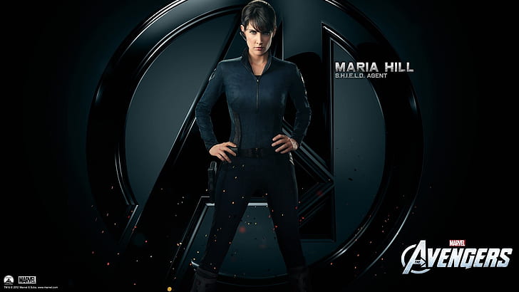 Avengers Face Black Cobie Smulders Agent Maria Hill HD, nero, film, viso, avengers, hill, maria, agent, smulders, cobie, Sfondo HD