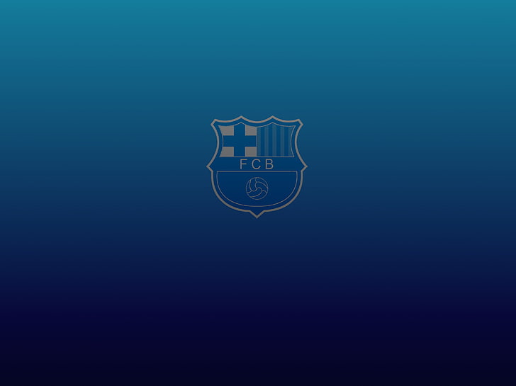 Logo FCB, FC Barcelona, ​​Lionel Messi, sport, calcio, Sfondo HD
