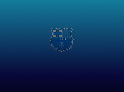 FCB logo, FC Barcelona, Lionel Messi, sports, soccer, HD wallpaper HD wallpaper