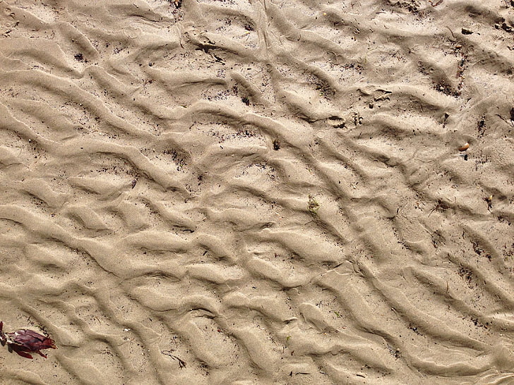 praia, areia da praia, costa, oceano, padrão, areia, mar, beira mar, beira mar, costa, textura, maré, onda, HD papel de parede