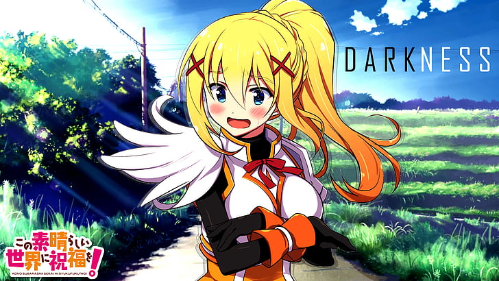 Anime, KonoSuba - ¡¡Bendición de Dios en este maravilloso mundo !!, Darkness (KonoSuba), KonoSuba, Fondo de pantalla HD