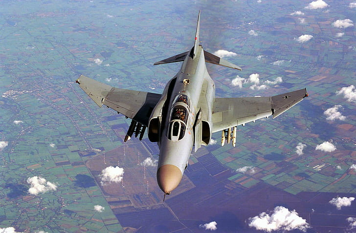 F4 Phantom, mcdonnell douglas, aircraft, jet fighter, luftwaffe, phantom, f4 phantom, aircraft planes, HD wallpaper