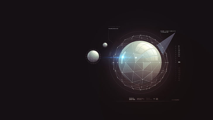 планета, пользовательский интерфейс, статистика, космос, HD обои