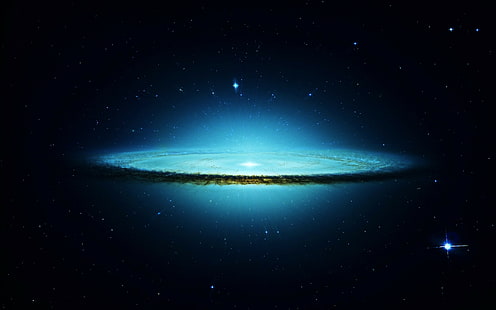 stjärnor, rymd, galax, Sombrero Galaxy, HD tapet HD wallpaper