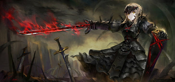 Sabre Alter, Fate / Zero, Schicksalsserie, Schwert, HD-Hintergrundbild