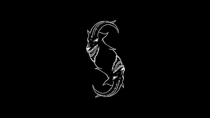 schwarze Tierillustration, Slipknot, 2014, das Negative, HD-Hintergrundbild