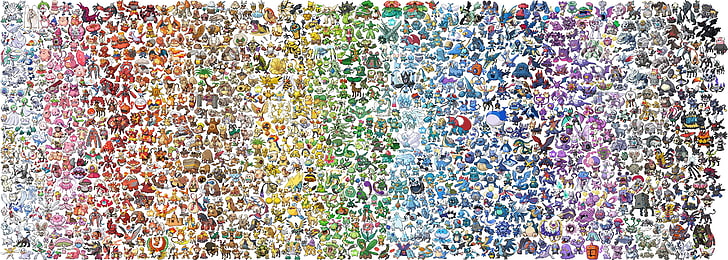 Pokemon, permainan video, seni piksel, Wallpaper HD