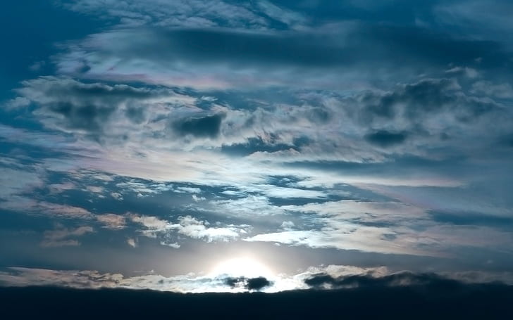 Sky Clouds Sunset HD, природа, облаци, залез, небе, HD тапет