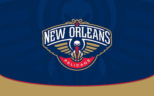 Logo New Orleans Pelicans, NBA, bola basket, New Orleans Pelicans, olahraga, Wallpaper HD HD wallpaper