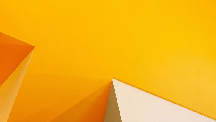 carta da parati digitale arancione e bianca, minimalismo, arte digitale, Sfondo HD