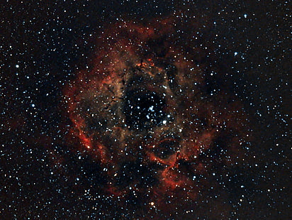 espaço, estrelas, nebulosa, tomada, unicórnio, NGC 2237, na constelação, roseta, HD papel de parede HD wallpaper
