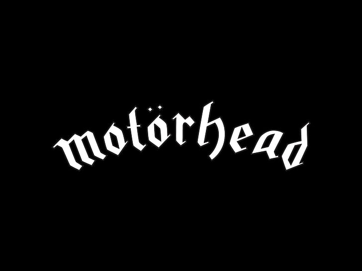 weißer Motörhead-Text, Band (Musik), Motörhead, Hard Rock, Heavy Metal, Metal, HD-Hintergrundbild