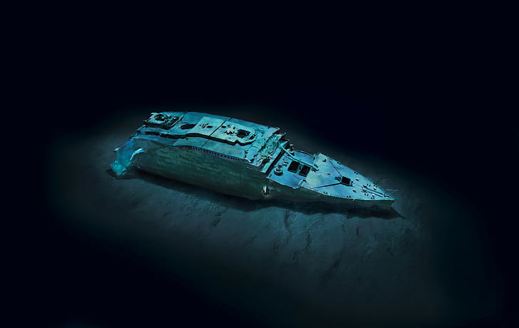 Titanic, skepp, under vattnet, vrak, HD tapet