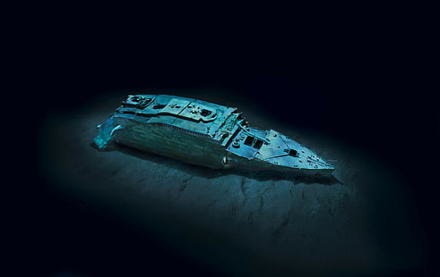 タイタニック号、船、水中、難破船、 HDデスクトップの壁紙 HD wallpaper