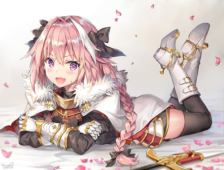 Fate Series, Fate / Apocrypha, аниме момчета, Rider of Black, Astolfo (Fate / Apocrypha), HD тапет