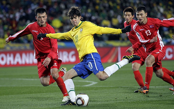 Ricardo Kaka, piłka nożna, mistrzostwa świata, Brazylia, Brazylia, sport, Tapety HD