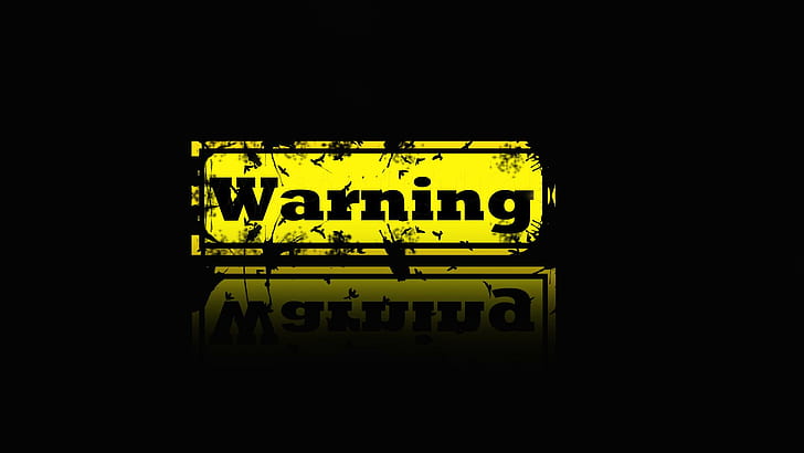 Warning, danger, other, warning, 3d and abstract, HD wallpaper
