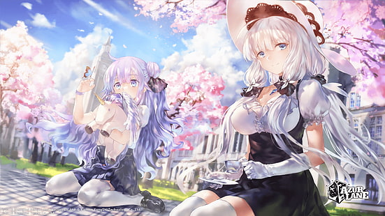 Videospiel, Azur Lane, Anime, Illustrious (Azur Lane), Unicorn (Azur Lane), HD-Hintergrundbild HD wallpaper