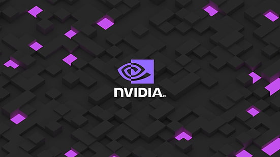 Лого на NVIDIA, Nvidia, технология, лого, текст, HD тапет HD wallpaper
