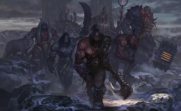 Orklar, warcraft dünyası, World of Warcraft: Draenor savaş ağaları, HD masaüstü duvar kağıdı