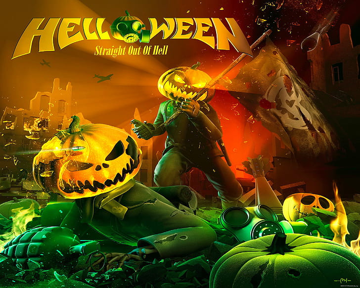 halloween, heavy, helloween, metal, HD wallpaper