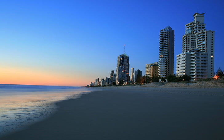 Villes, Gold Coast, Australie, Queensland, Fond d'écran HD