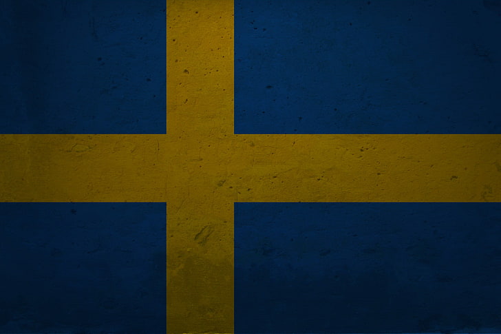 Швеция, флаг, Швеция, HD обои