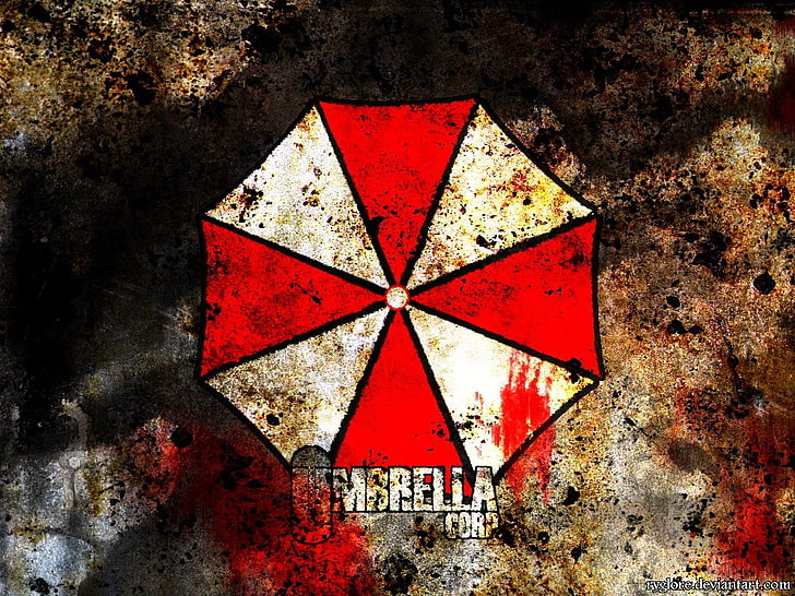 Logo Umbrella Corp, Resident Evil, Umbrella Corporation, Tapety HD