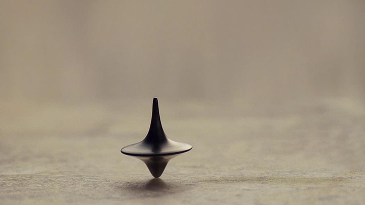 black spinning top toy, Inception, time, totem, HD wallpaper