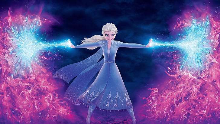 Movie, Frozen 2, Elsa (Frozen), HD tapet