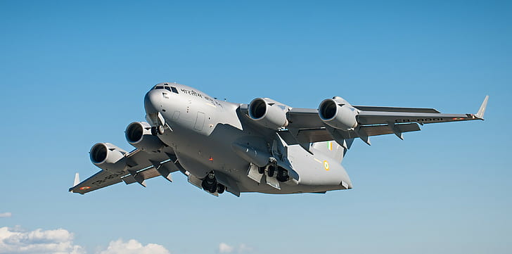 Boeing C-17 Globemaster III, Indyjskie Siły Powietrzne, wojsko, samoloty wojskowe, samolot, Tapety HD