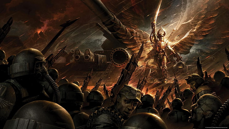 Macharius, Warhammer 40 000, skrzydła, straż cesarska, Tapety HD