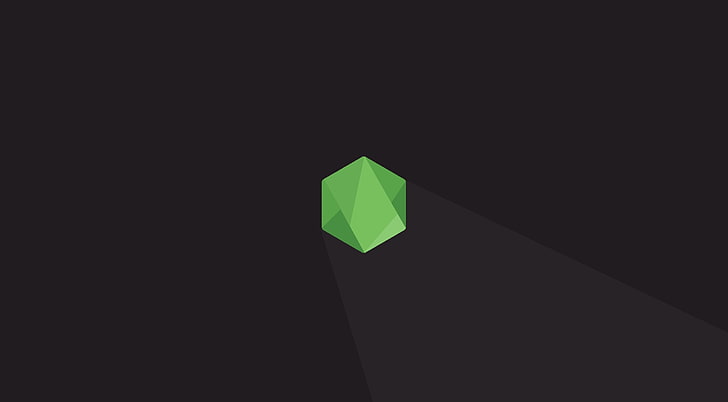 Node.js hexágono, ilustração do buraco verde, computadores, outros, programação, node.js, nó, javascript, js, plano, codificação, hexágono, HD papel de parede