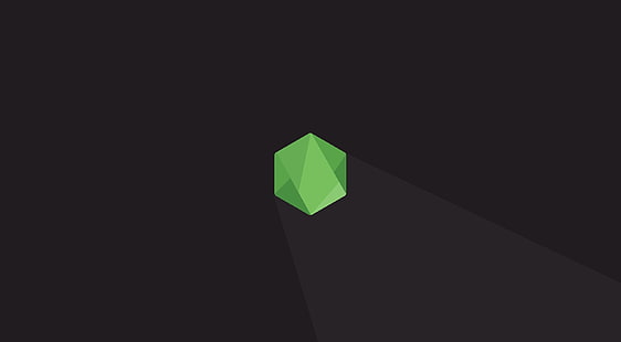 Node.js шестоъгълник, илюстрация със зелена дупка, компютри, други, програмиране, node.js, възел, javascript, js, плосък, кодиране, шестоъгълник, HD тапет HD wallpaper