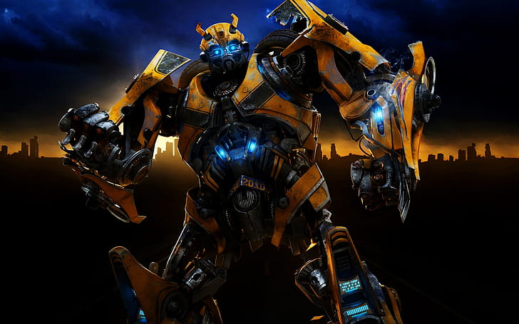 Transformers 2, revenge of the fallen, robots, cars, bumblbee, camaro, HD wallpaper
