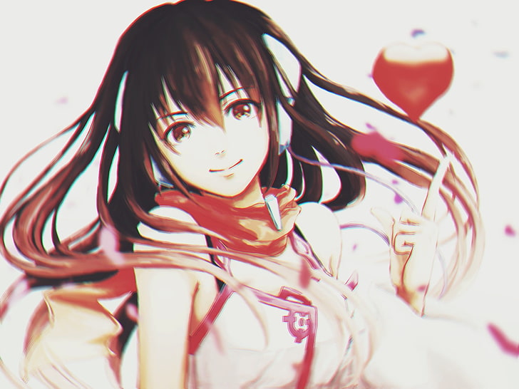 Kokonoe, Anime Girls, rote Augen, HD-Hintergrundbild