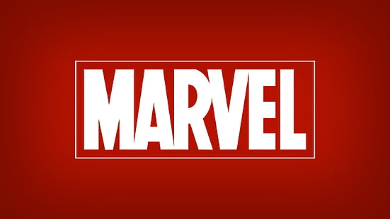 Лого на Marvel, Marvel Comics, червено, лого, HD тапет HD wallpaper