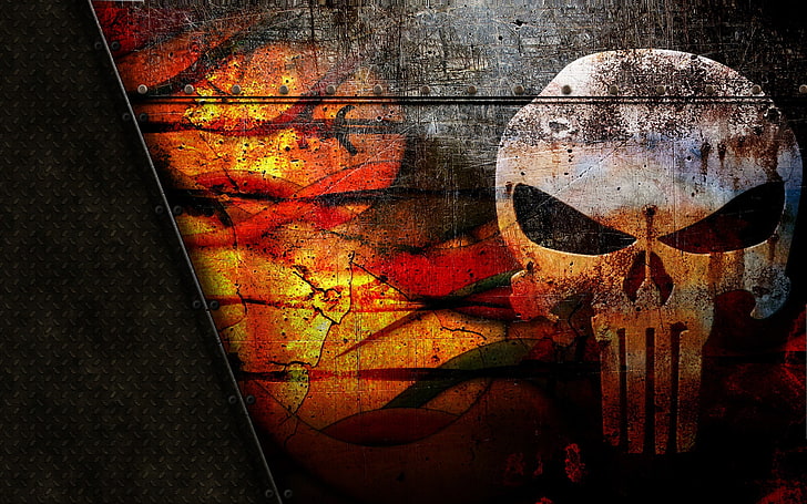 The Punisher, czaszka, dzieło sztuki, Tapety HD