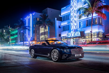 Bentley, Continental, Continental GT, Cabrio, V8, 2019, HD-Hintergrundbild HD wallpaper