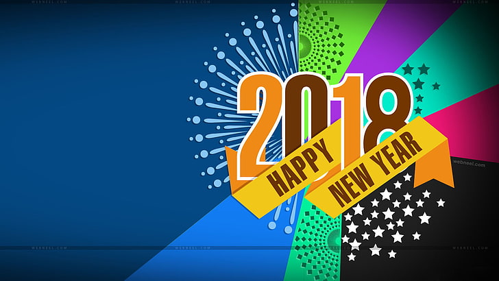 2018, feliz año nuevo 2018, feliz año nuevo s, hd año nuevo s, año nuevo, santa, Fondo de pantalla HD